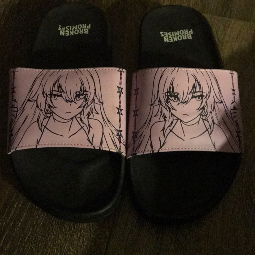 Anime sandals slightly worn